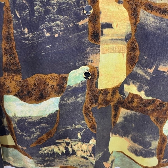 Vintage scenery pictures blouse - Picture 8 of 9